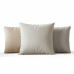 Almofada Decorativa Lisa em Tons Neutros
