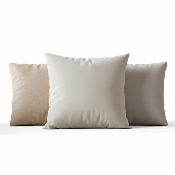 Almofada Decorativa Lisa em Tons Neutros