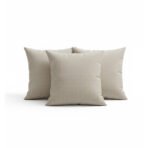 Almofada Decorativa Estampa Grid Bege